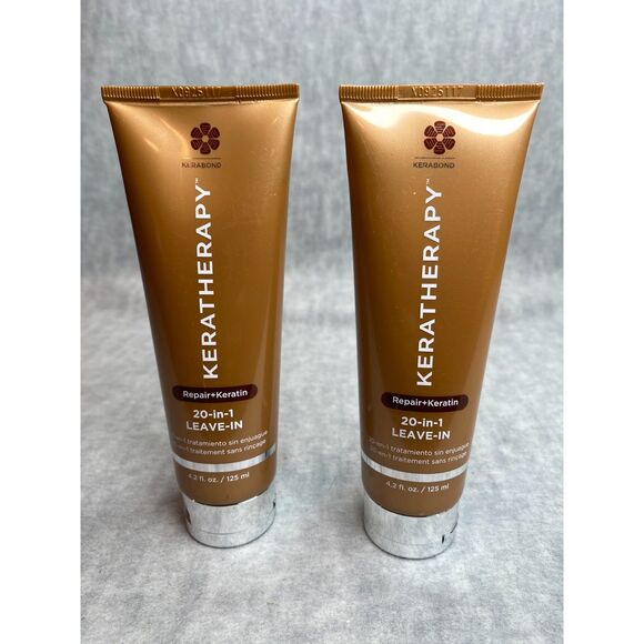 2 Tubes Keratheraphy 20-in-1 Leave In Repair Keratin Hair Treatment 4.2 fl oz. - Picture 1 of 3